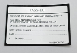 Decal наклейка ritrama TASSEUDEC042-1 c737-25-0259-cb-01