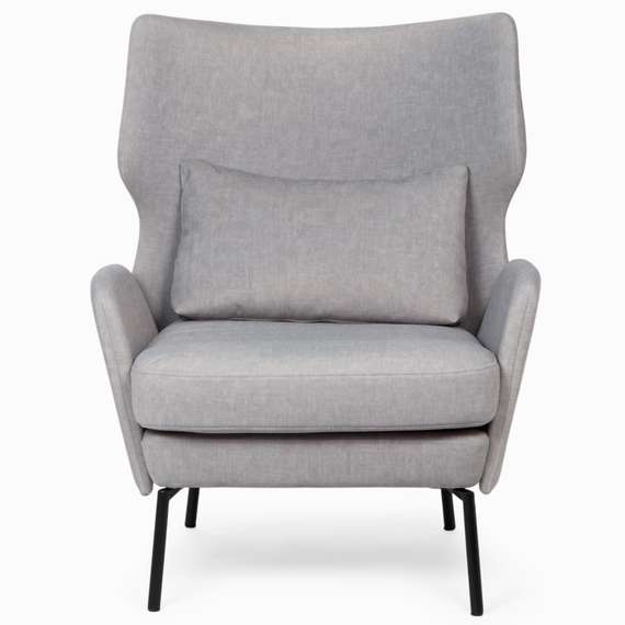 Кресло Alexa, серый велюр