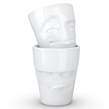 Набор кружек 2шт 350мл Tassen Grumpy & Impish белый