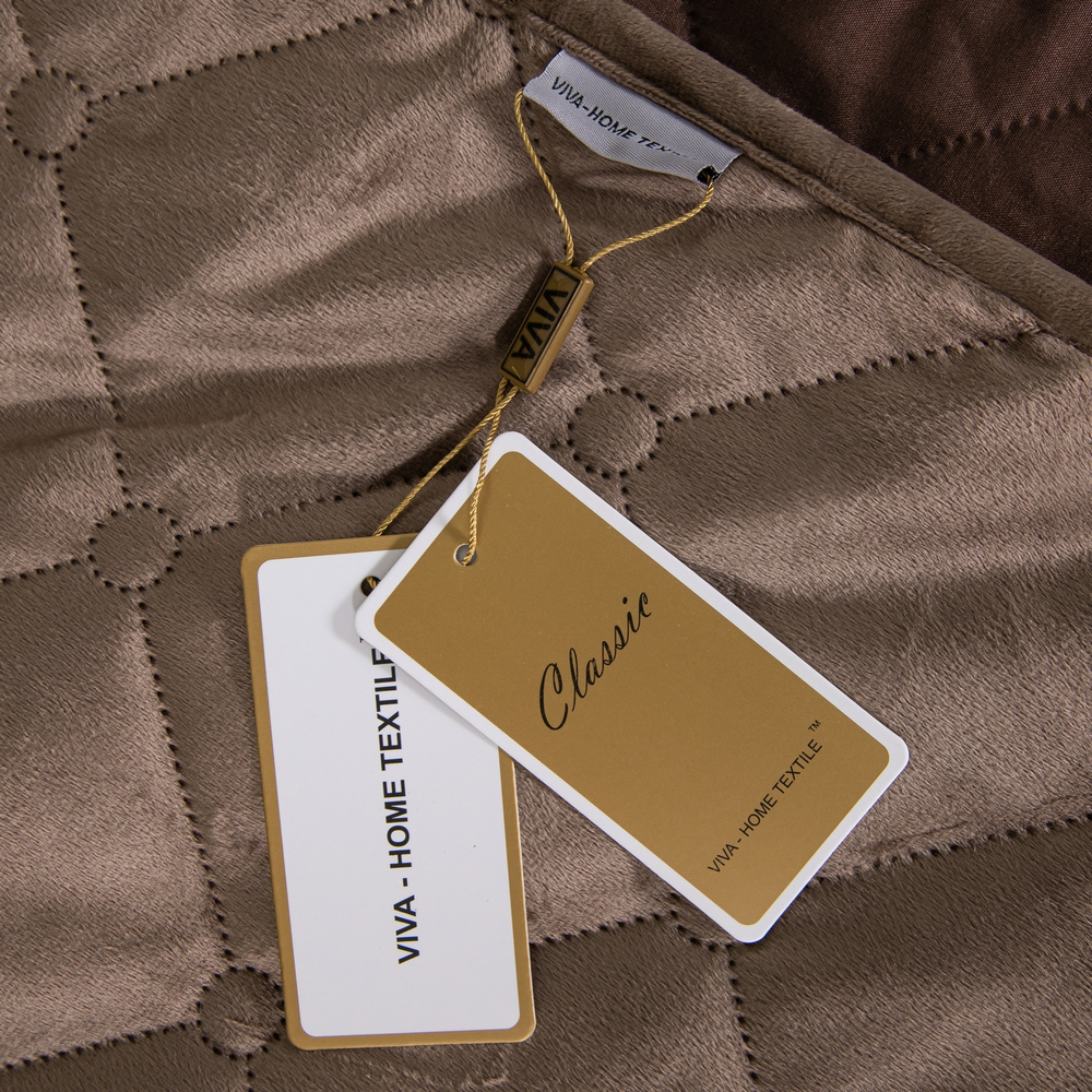 Велюровое покрывало ромб OVF041