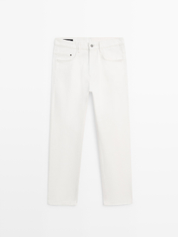 Massimo Dutti Джинсы свободного кроя, белый