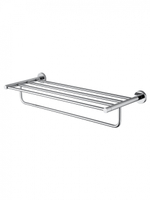 Полотенцедержатель с полкой WONZON & WOGHAND EASY, Хром (WW-8181)