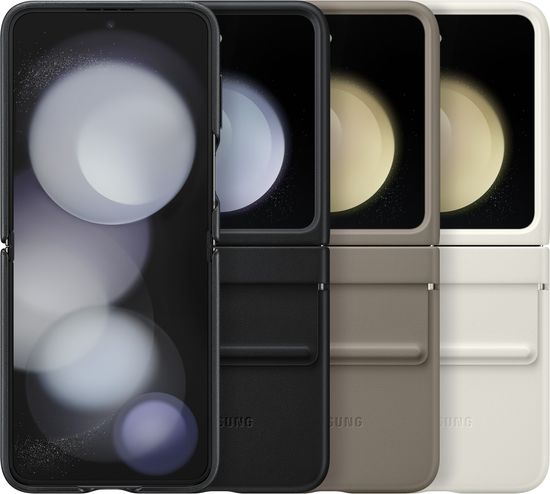 Чехол Samsung Flap Eco-Leather Case Z Flip5 серо-коричневый