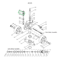 Пружина возвратная малого цилиндра для гидравлических тележек JC20