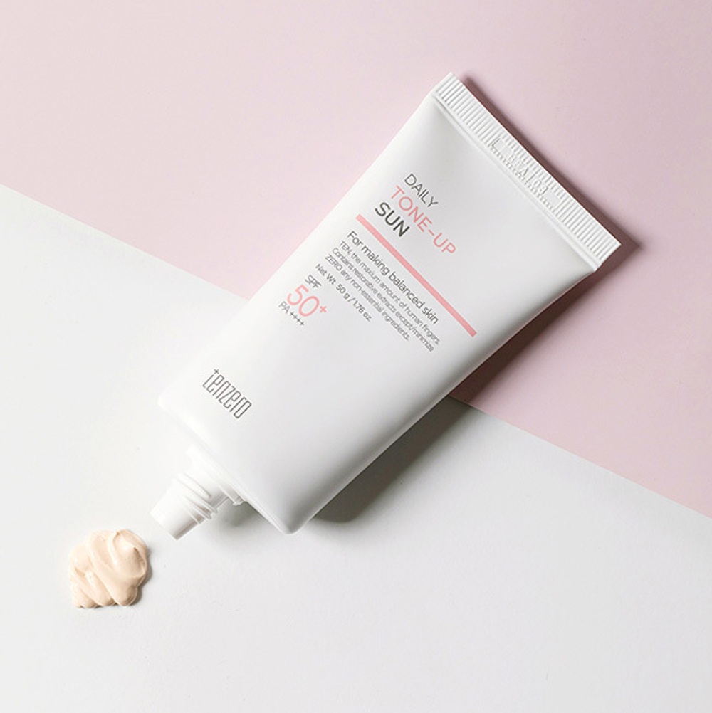 Солнцезащитный крем с тонирующим эффектом SPF50+ PA++++ Tenzero Daily Tone-Up Sun 50г