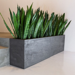 Кашпо Concretika Cone D24 H26 Brezent Grey