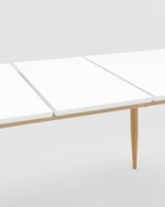 Стол обеденный Стокгольм раскладной 120-160*80 белый