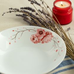 Тарелка White Fox WF-STS20 Summertime суповая опаловая с деколью 20 см. 660 мл.