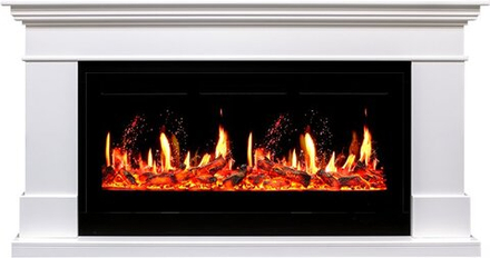 Каминокомплект California - Белый (Высота 850 мм) с очагом 5D V-ART 40