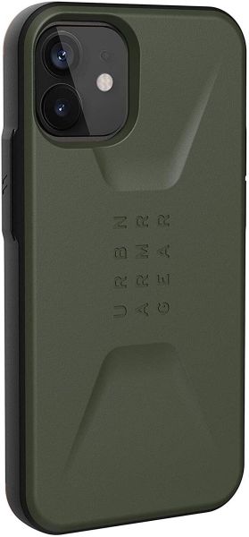 Чехол-накладка UAG Civilian для Apple iPhone 12 mini 5.4" оливковый (Olive Drab) 11234D117272
