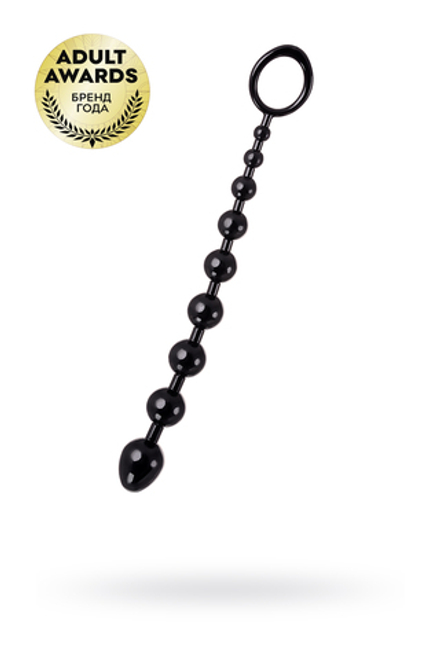 Анальная цепочка A-Toys by TOYFA Talis, TPR, черный, 28,3 см
