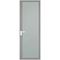 Алюминиевая дверь 2AGК кромка вайт стекло мателюкс бесцветный прокрас серый
