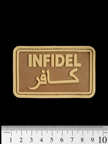 Шеврон Infidel PVC 5х8 см. Койот