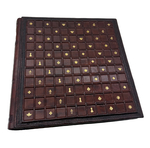 Фотоальбом из кожи "Медичи" в кейсе с барельефом