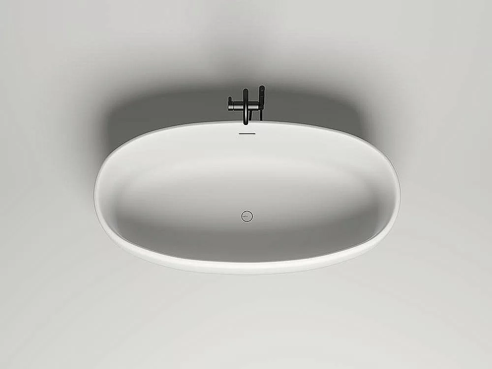 Ванна Salini LUCE Up&Down S-Stone Solix 169х87 100121M белая матовая