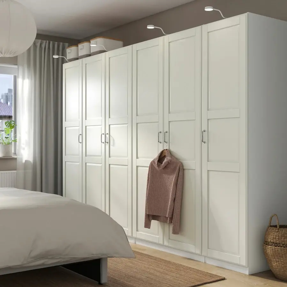 Гардероб - IKEA PAX/TYSSEDAL / ПАКС/ТИССЕДАЛЬ ИКЕА, 300x60x201 см,белый