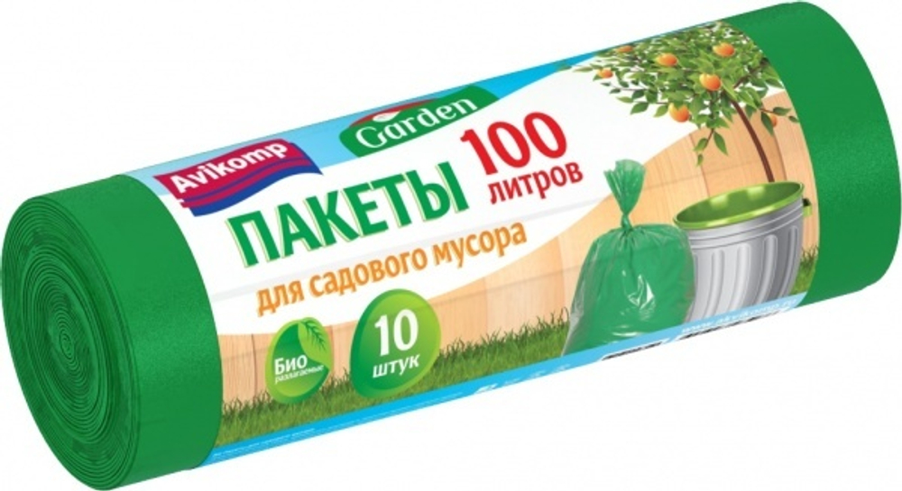 Garden Мешки д/мусора ПВД 35 мкм. 100л 1/10шт