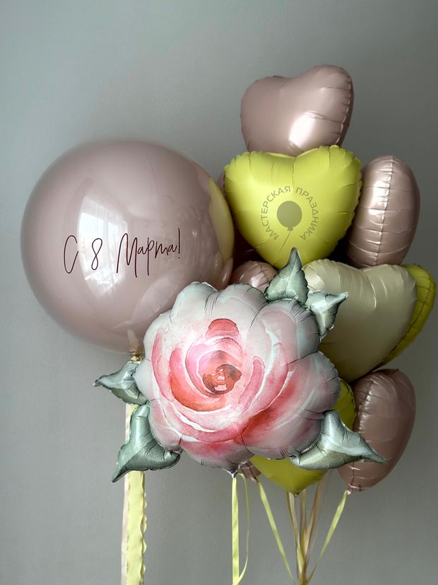 Воздушные шары на 8 марта №9002
