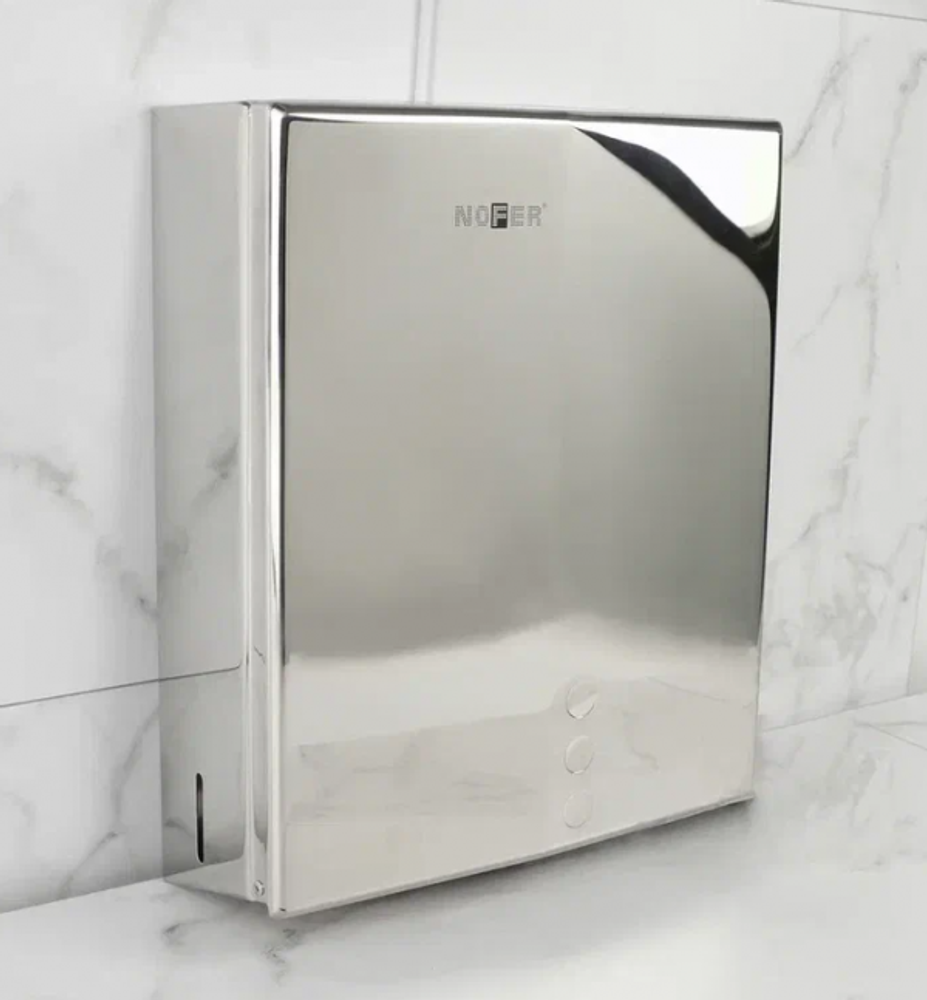 Диспенсер бумажных полотенец нерж. сталь TISSUE EVO 04046.B глянцевый