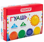 Гуашь 12цв. по 25мл. "Солнышко" (Пифагор)