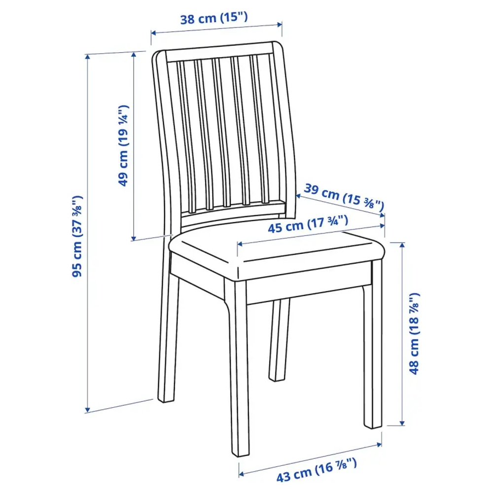 Стол и 6 стульев - IKEA EKEDALEN/ ЭКЕДАЛЕН ИКЕА, 180х240х90 см, белый/серый