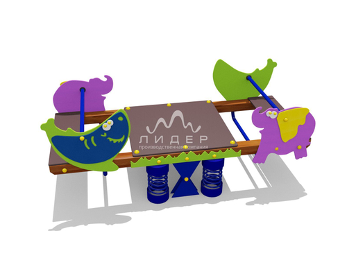 Качели-балансир двойные на пружинах 04658