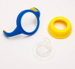 4313606 Поильник с ручками, силиконовый носик, 240 мл., широкое горло, цвет МИКС