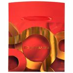 Пакет-коробка подарочный (1 штука) "Поздравляю", 22,5х13,5х20 см, тиснение фольгой, ламинация, 90081