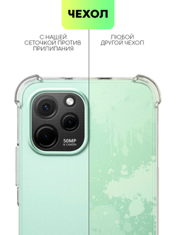 Чехол BROSCORP для Huawei nova Y61 (арт. HW-NY61-HARD-TPU-TRANSPARENT)
