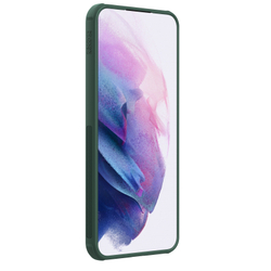 Усиленный двухкомпонентный чехол зеленого цвета (Dark Green) от Nillkin для Samsung Galaxy S24 FE, серия Super Frosted Shield Pro