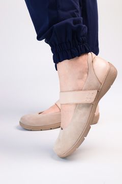 1102 Женские балетки (Бежевый)