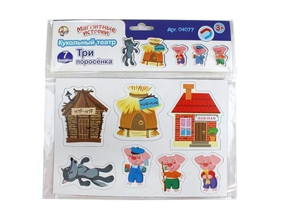 Игра магнитная "Магнитные истории. Три поросенка" (Т-Ц)
