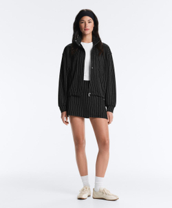 Oysho Короткая юбка в клетку, черный