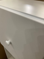 Стеллаж Кубик В-1 МДФ белый/белый