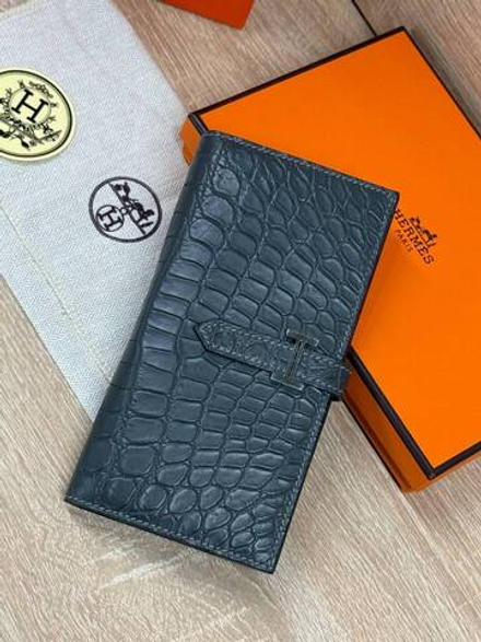 Кошелек Hermes из кожи крокодила