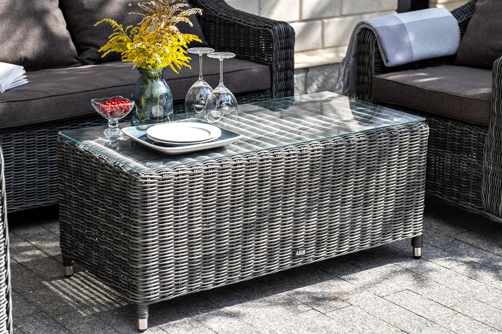 "Кон Панна" лаунж-зона из искусственного ротанга, цвет графит