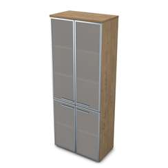 9Ш.005.16 Шкаф высокий со стеклом (800*450*2045)