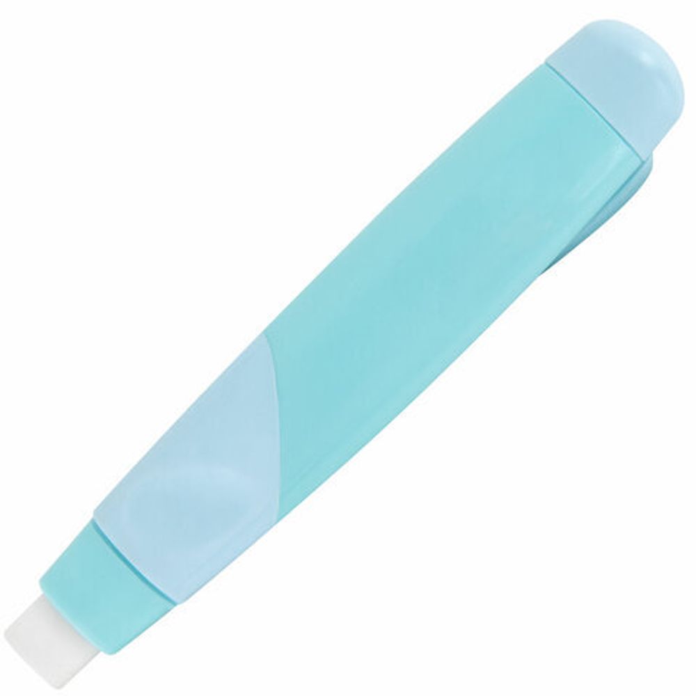 Ластики выдвижные BRAUBERG "REWIND", 2 ШТУКИ, 112х21х24 мм, белые, пастельные цвета корпуса, блистер, 272687