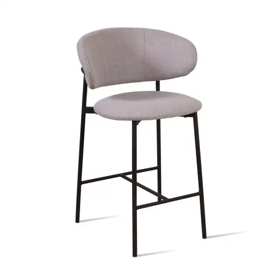 Полубарный стул Adele, серая рогожка
