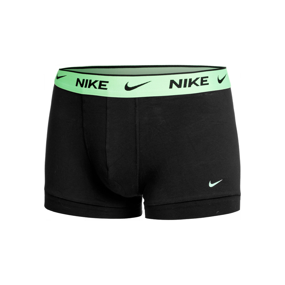 Nike Everyday Cotton Stretch Trunk Boxer Shorts 3 Pack Men - Grey, Neon Green