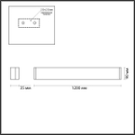 4293/40WL ODL Светильник LED 1*40Вт 3000К 220В IP20 HIGHTECH