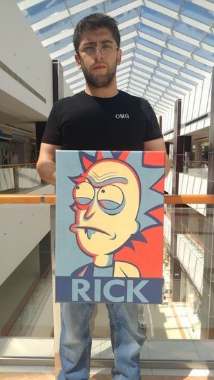 Картина авторская на холсте герои мульт-сериала