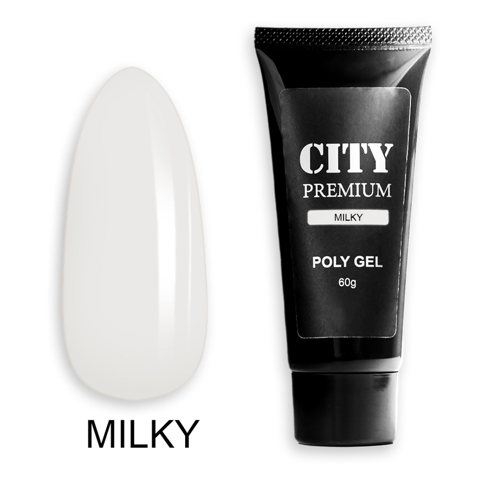CITY NAIL Premium  Poly Gel MILKY 60гр