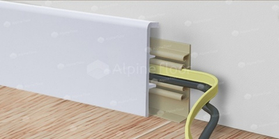 Плинтус Alpine Floor Rico Concept 80 RC 80000 Белый