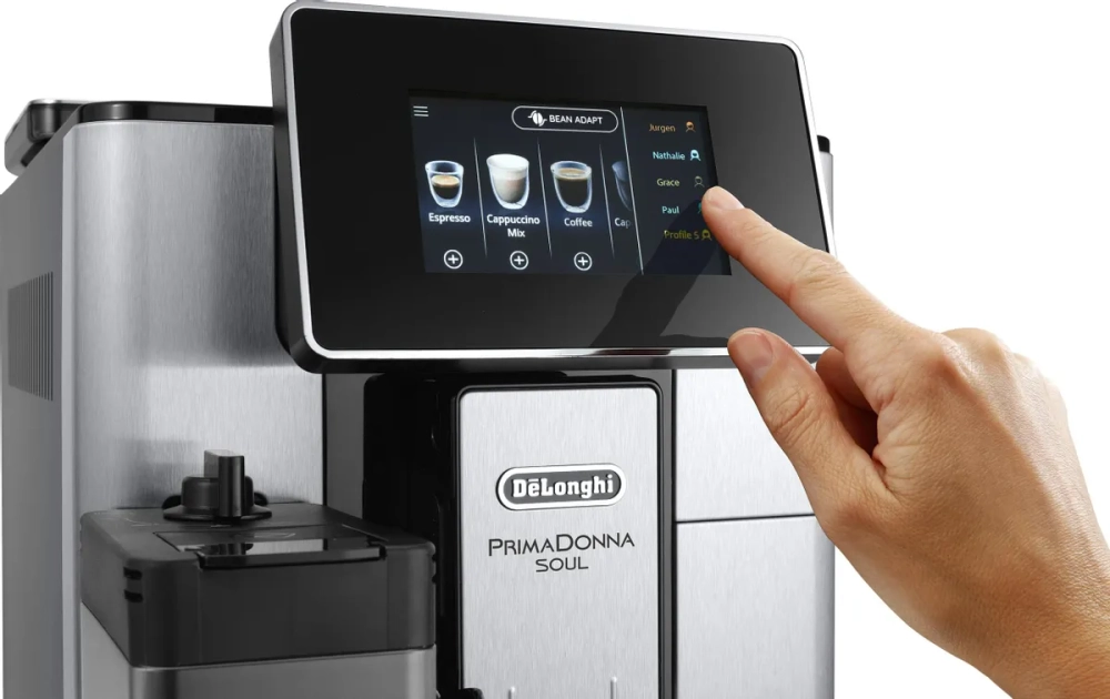 Кофемашина Delonghi Primadonna Soul ECAM610.74.MB 1450Вт черный/серебристый