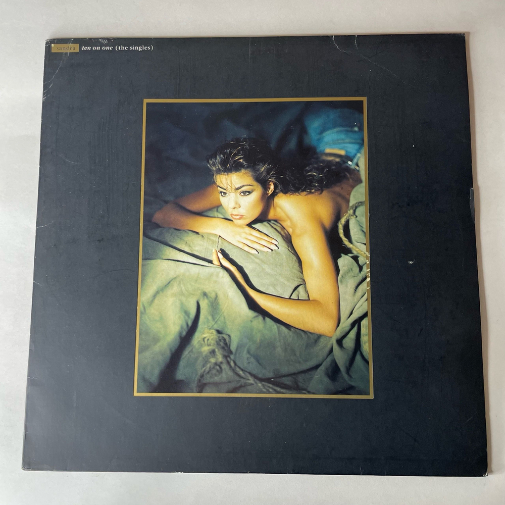 Винтажная виниловая пластинка LP Sandra Ten On One (The Singles) (Германия 1987) (С Постером)