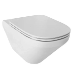 Унитаз подвесной Jacob Delafon Modern Life E21775RU-00 безободковый, с инсталляцией, с крышкой микролифт, белый/кнопка глянцевая белая