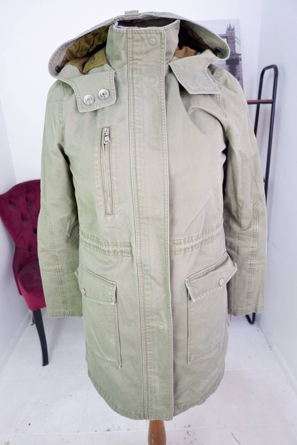 Парка Zara теплая, маркировка XS, визуально на 42 размер