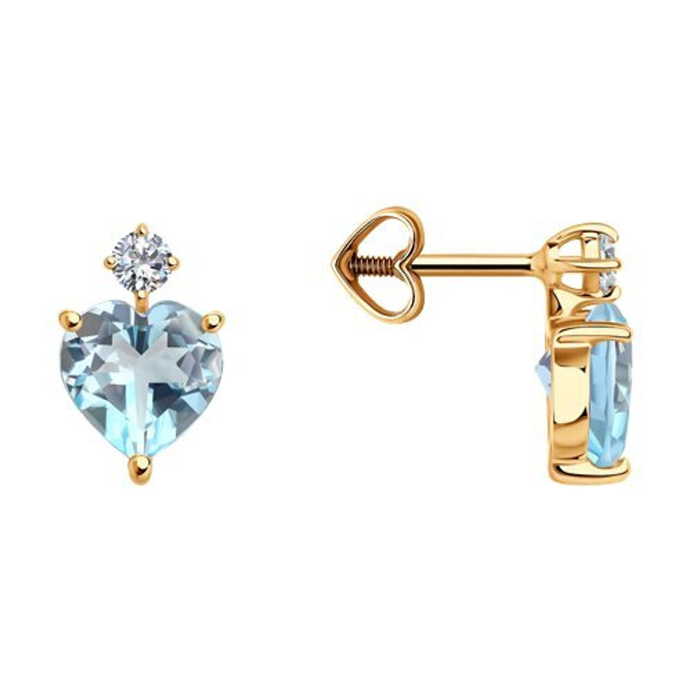 Серьги из золота 585 пробы