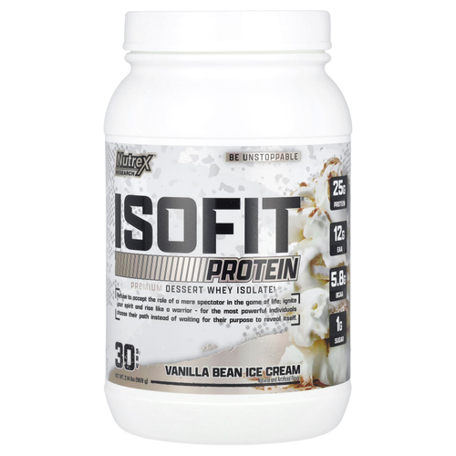Nutrex Research, IsoFit® Protein, ванильное мороженое, 969 г (2,14 фунта)